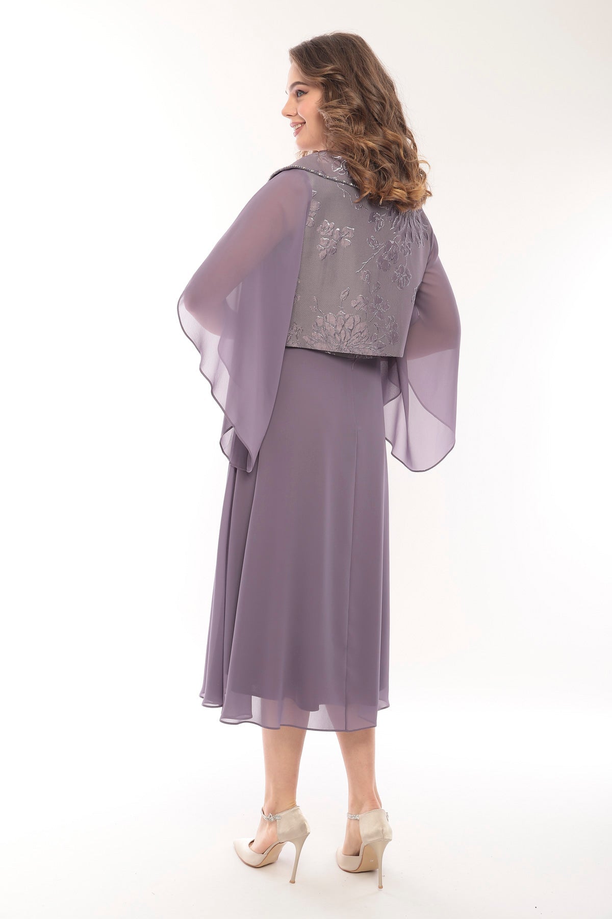 LIZABELLA 7323 Violet Dress and Jacket