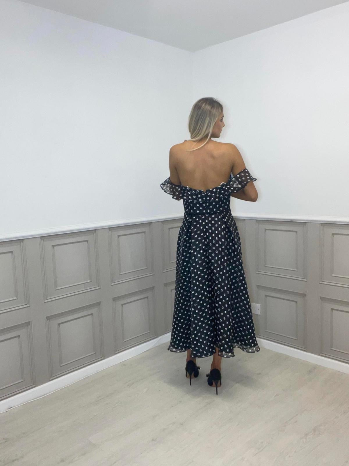 Carla Ruiz Off-Shoulder Dress, STRICTLY NO RETURNS OR REFUNDS ON SALE ITEMS