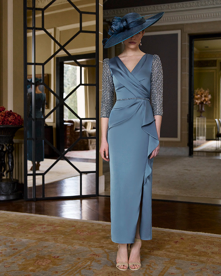 COUTURE CLUB DRESS 1GJ1 IN STEEL BLUE.