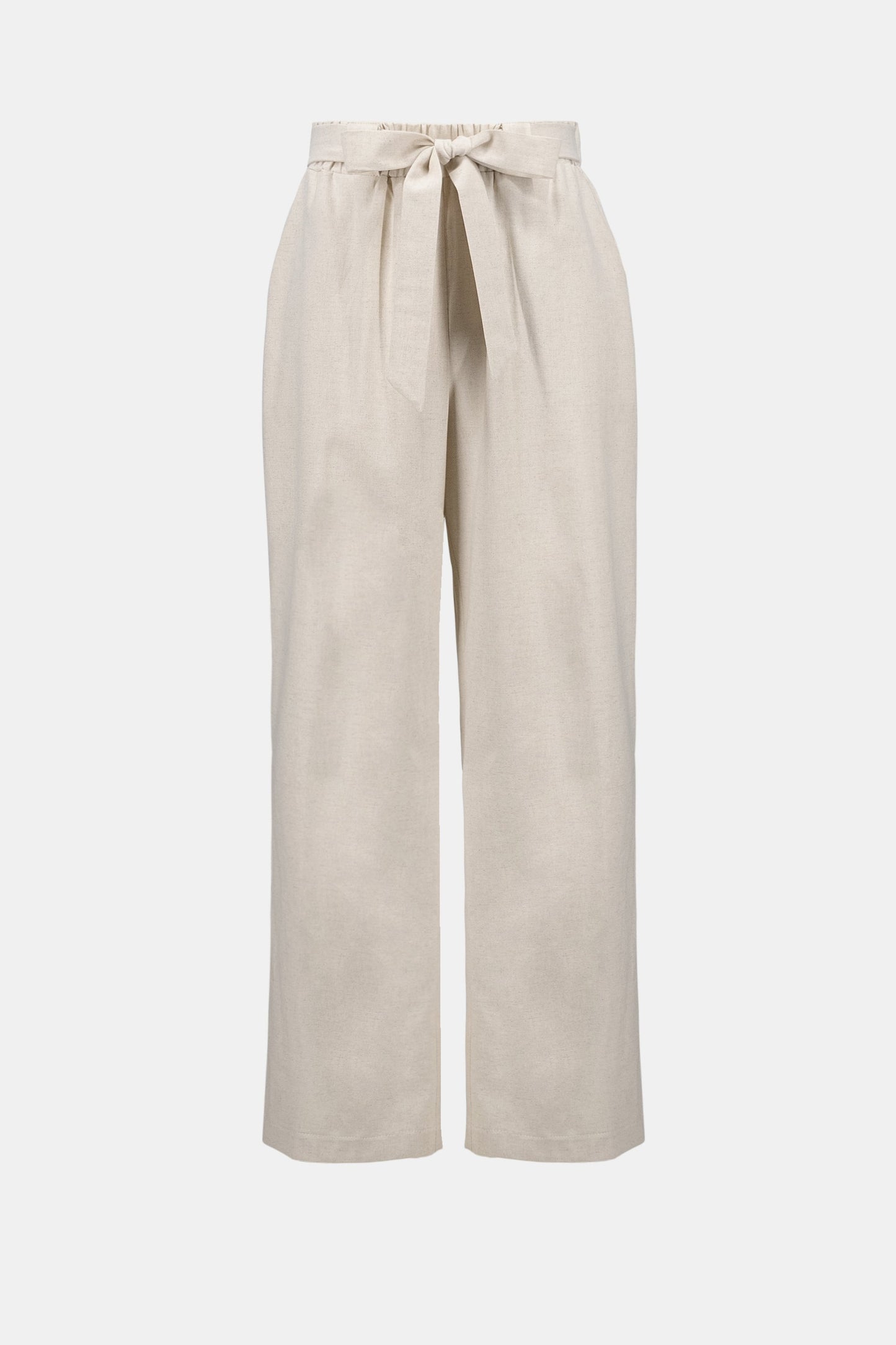 JOSEPH RIBKOFF 262040 Linen Woven Pull-On Wide Leg Pants