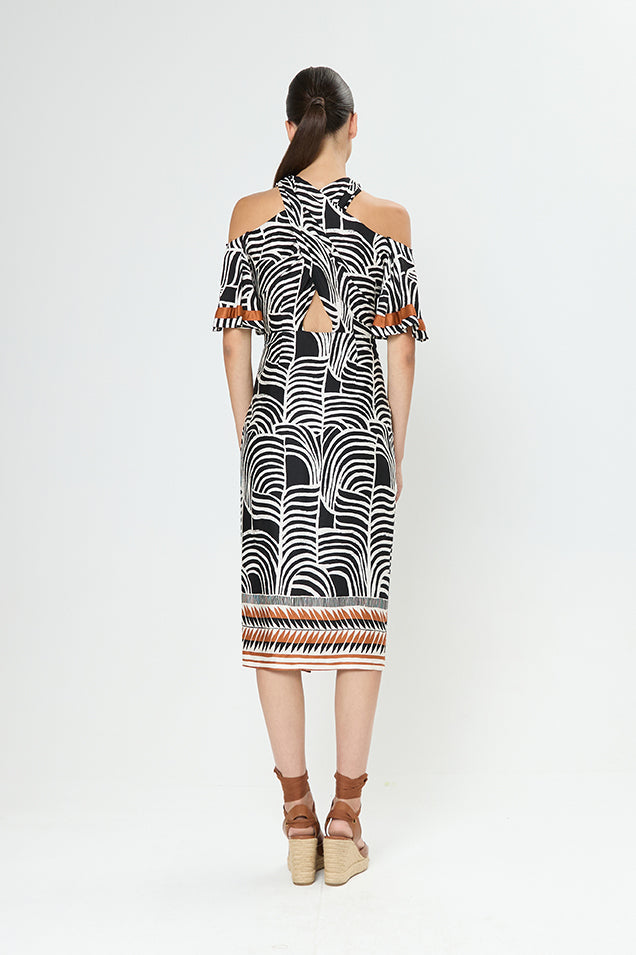 Arggido Black/white with a small design of orange..