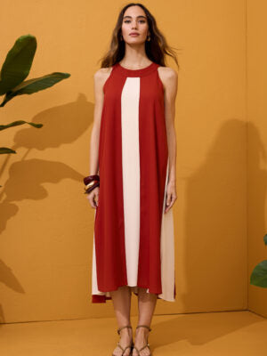 ⸻
Arggido Colour Block Midi Dress