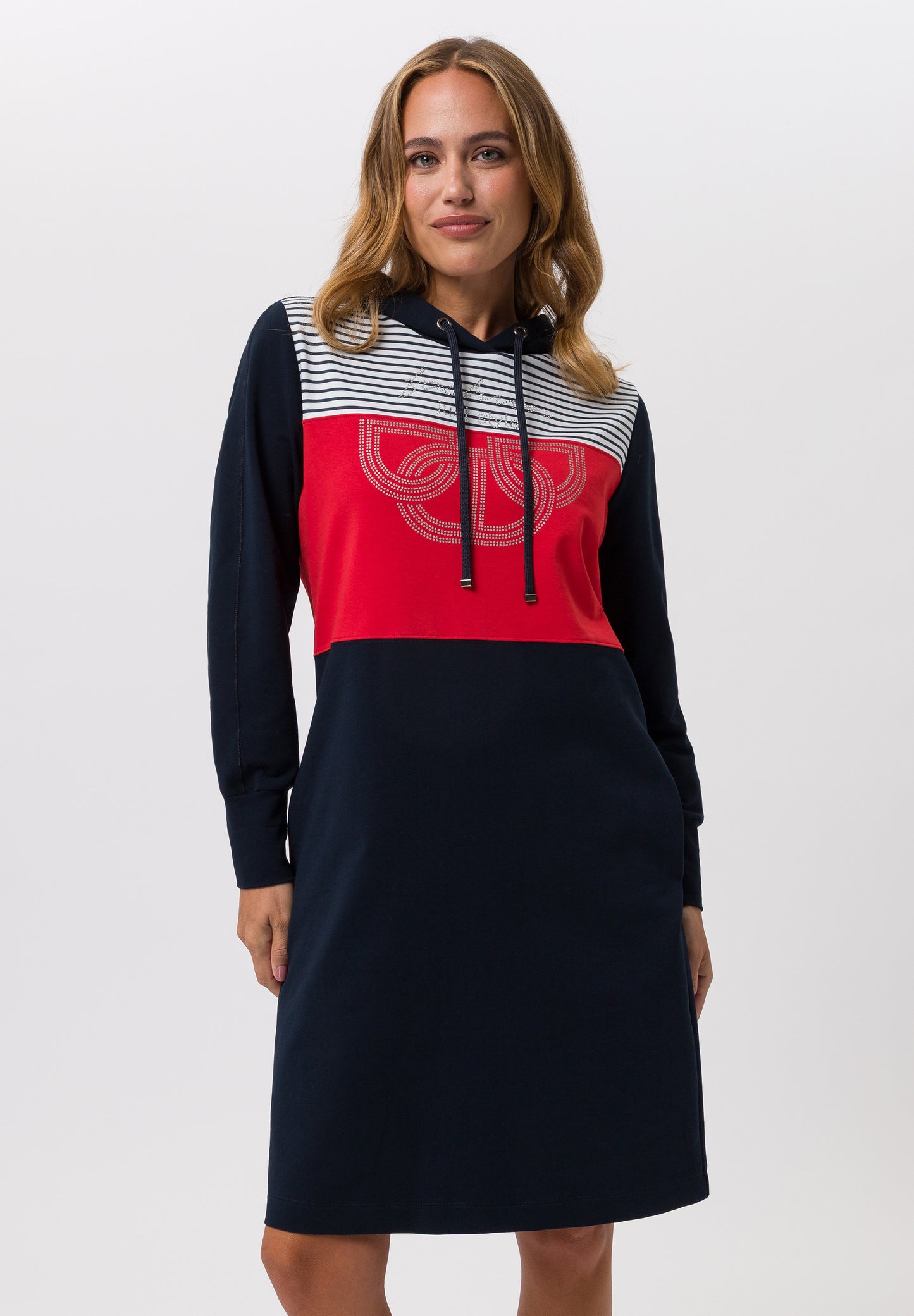 Tuzzi Colour Block Hoodie Dress