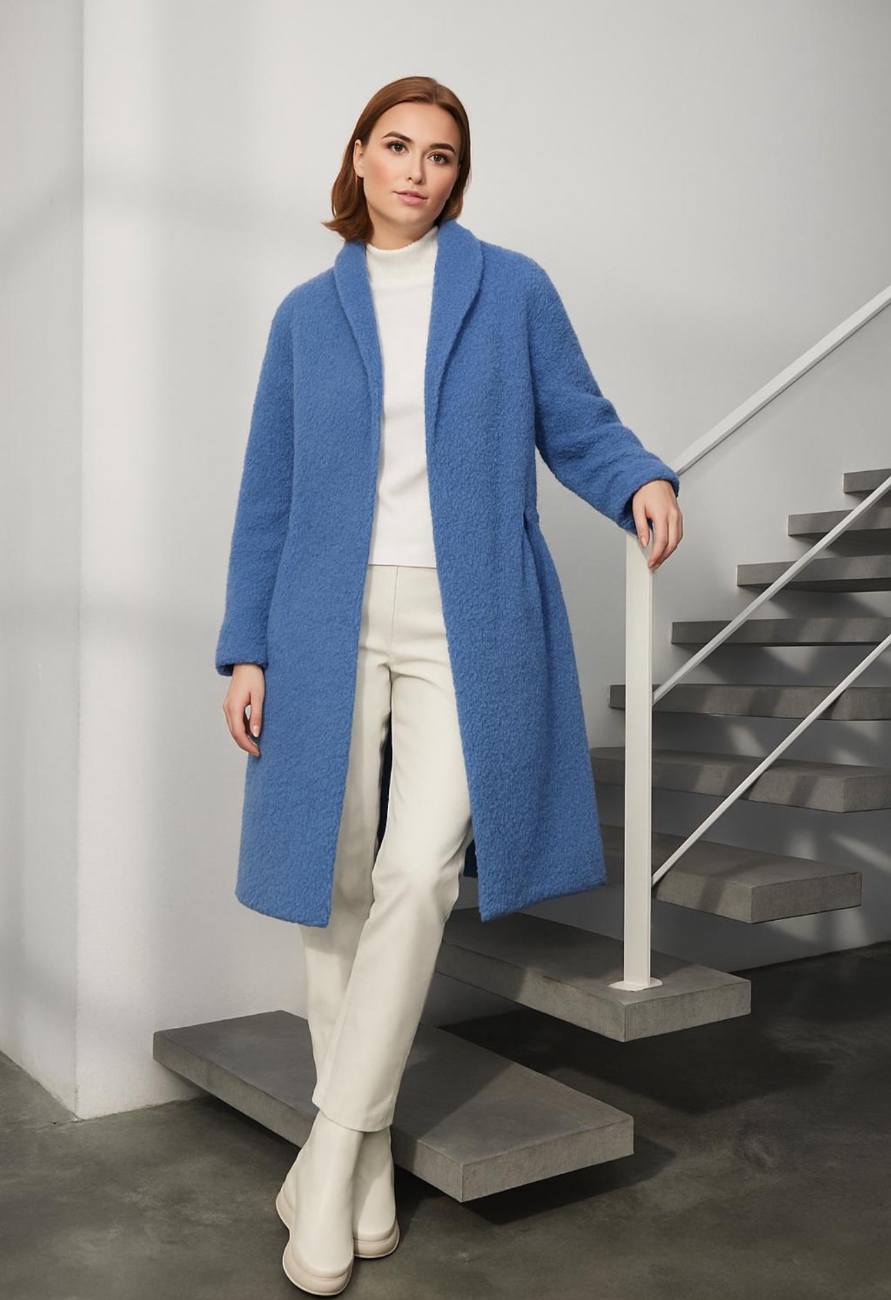 Neon blue Teddy coat