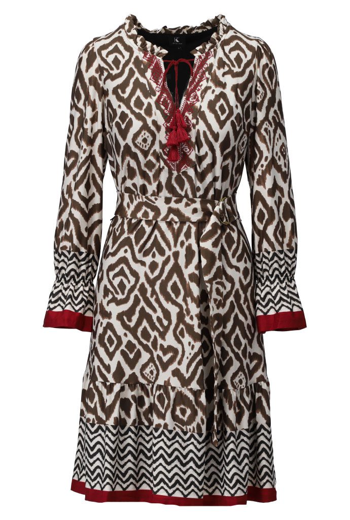 K Design print dress