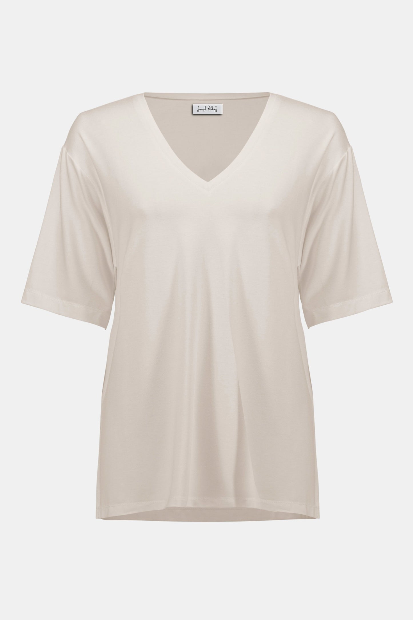 JOSEPH RIBKOFF 261600 Jersey Boxy Tunic With V-neckline in moonstone