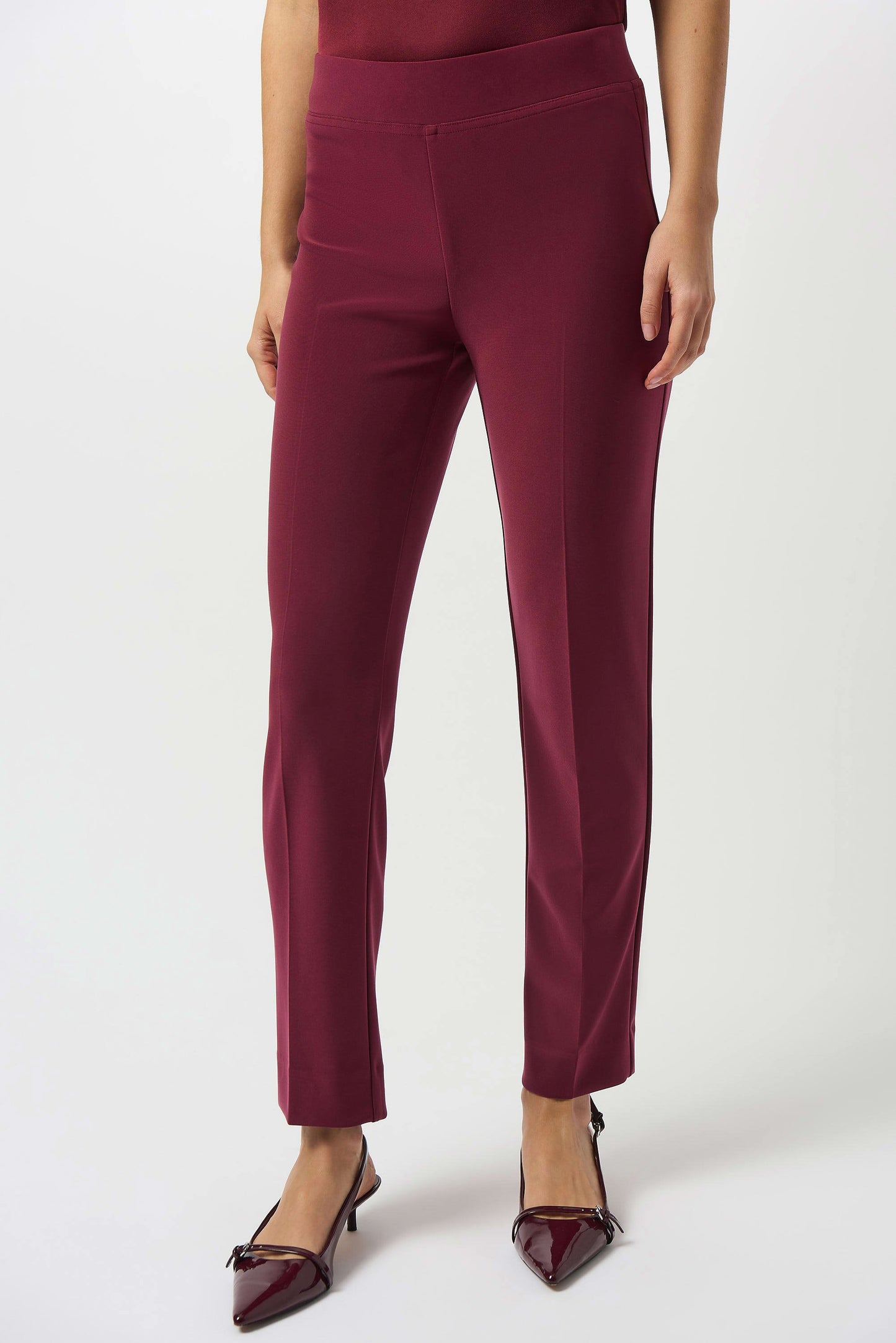 Classic Straight Pant - Merlot 143105f25