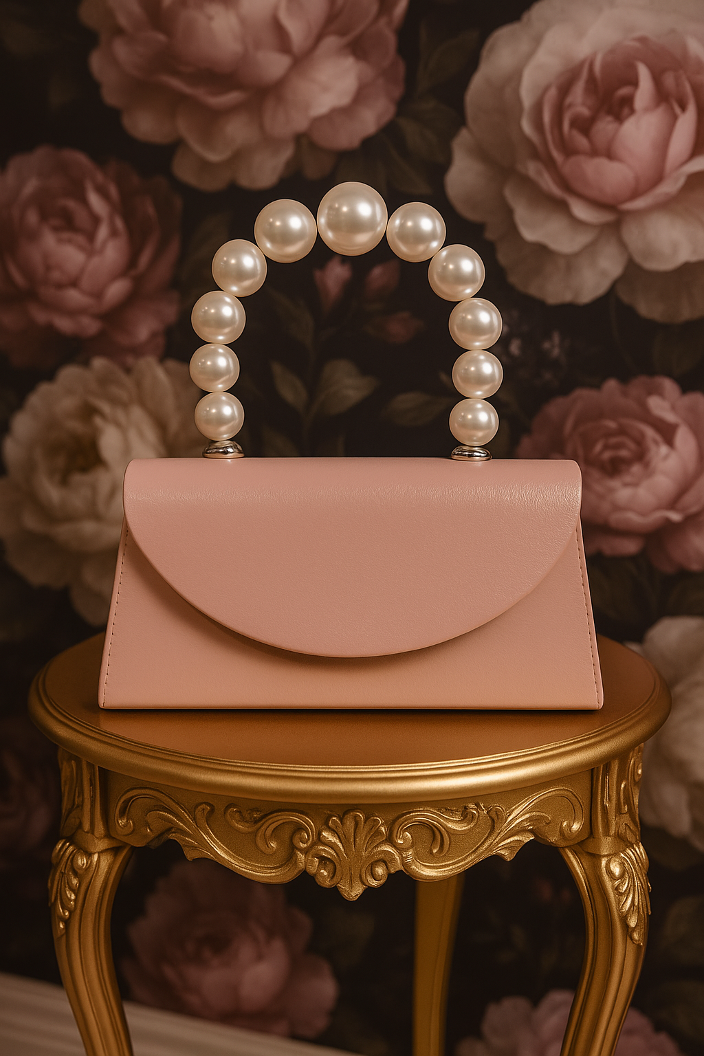 Blush Pearl handle occasion bag