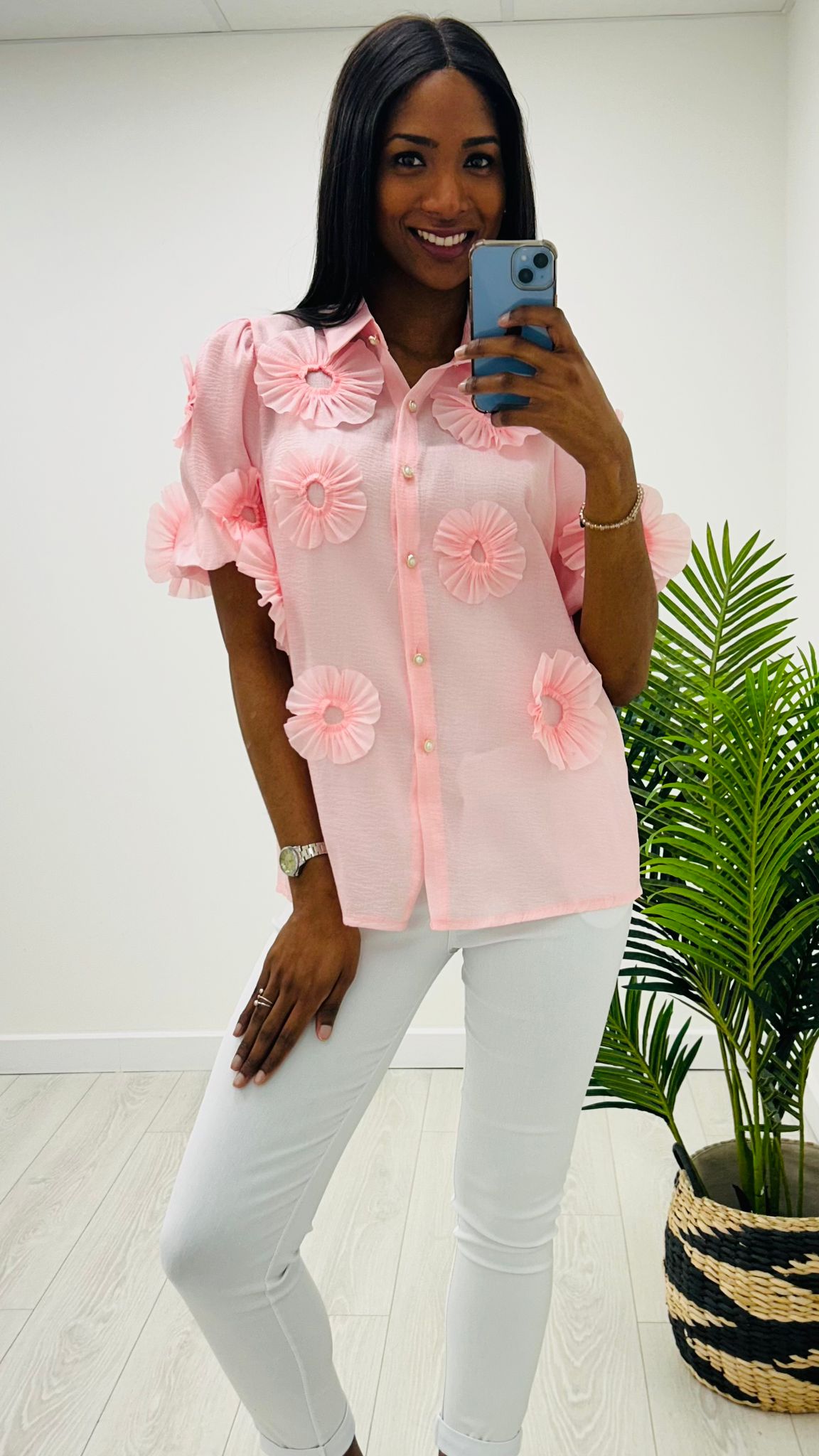 Zen pink blouse