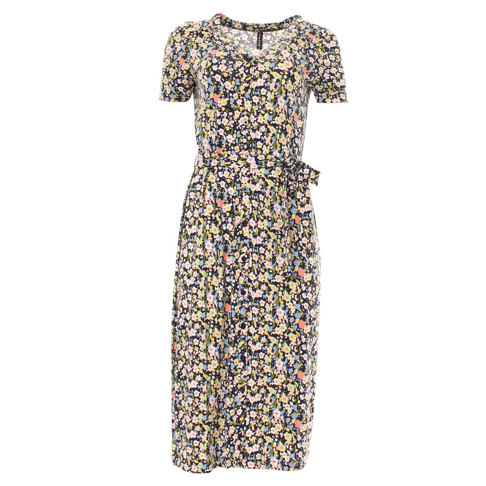Haven navy floral dress
