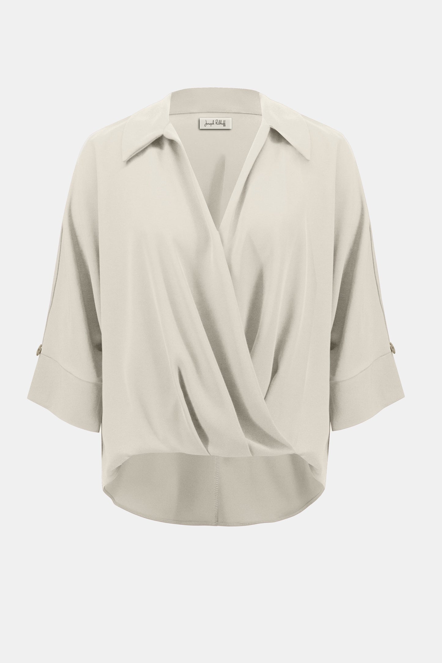 Woven Twill Boxy Wrap Top
254031