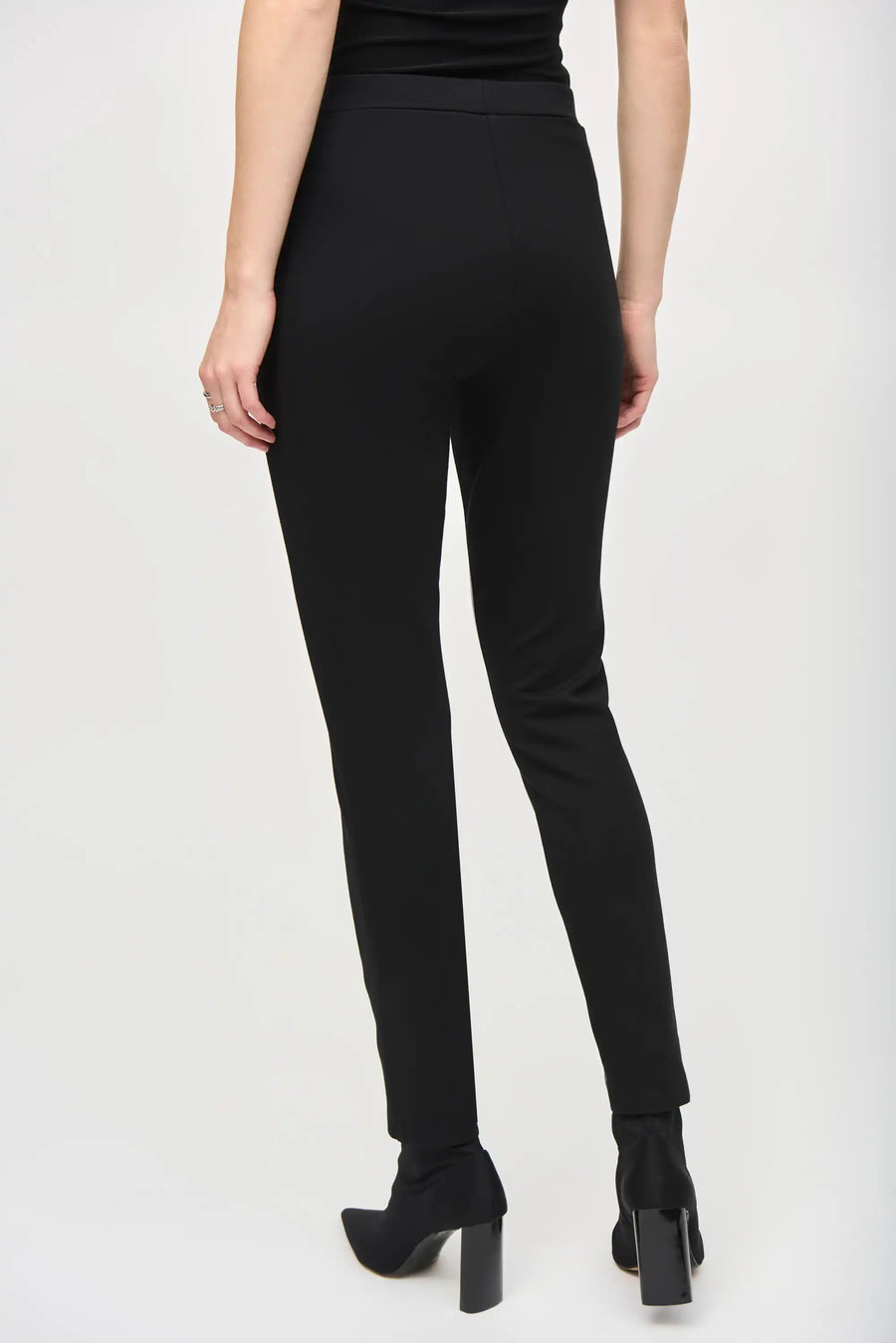 253041 pleather jersey pull on trousers Joseph ribkoff.