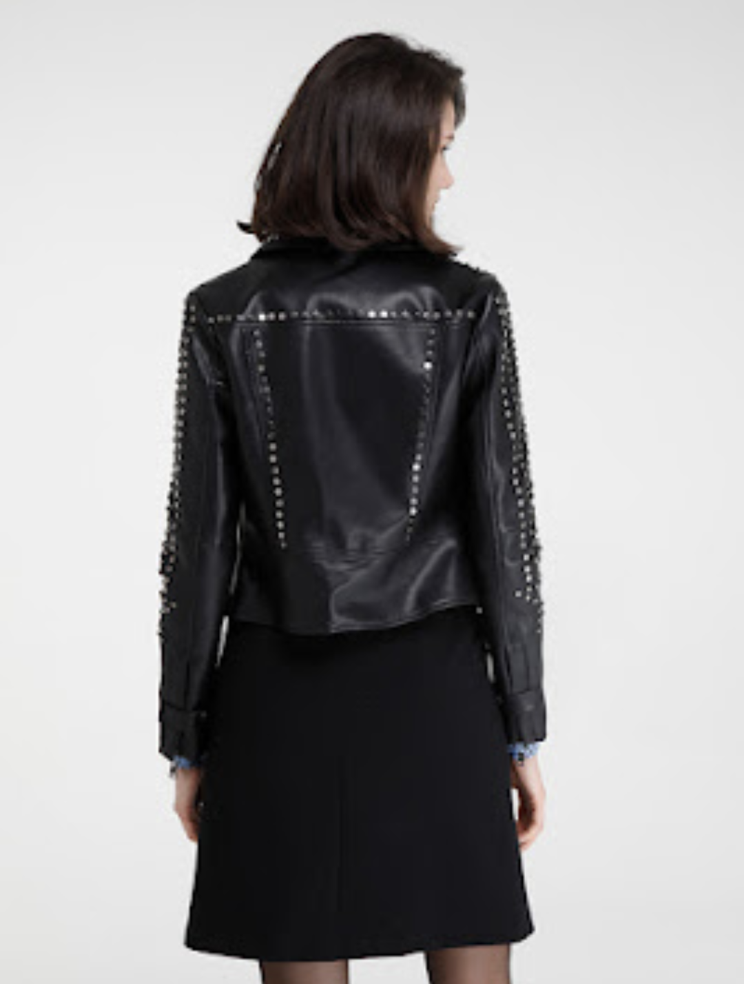Goa Goa faux leather biker jacket