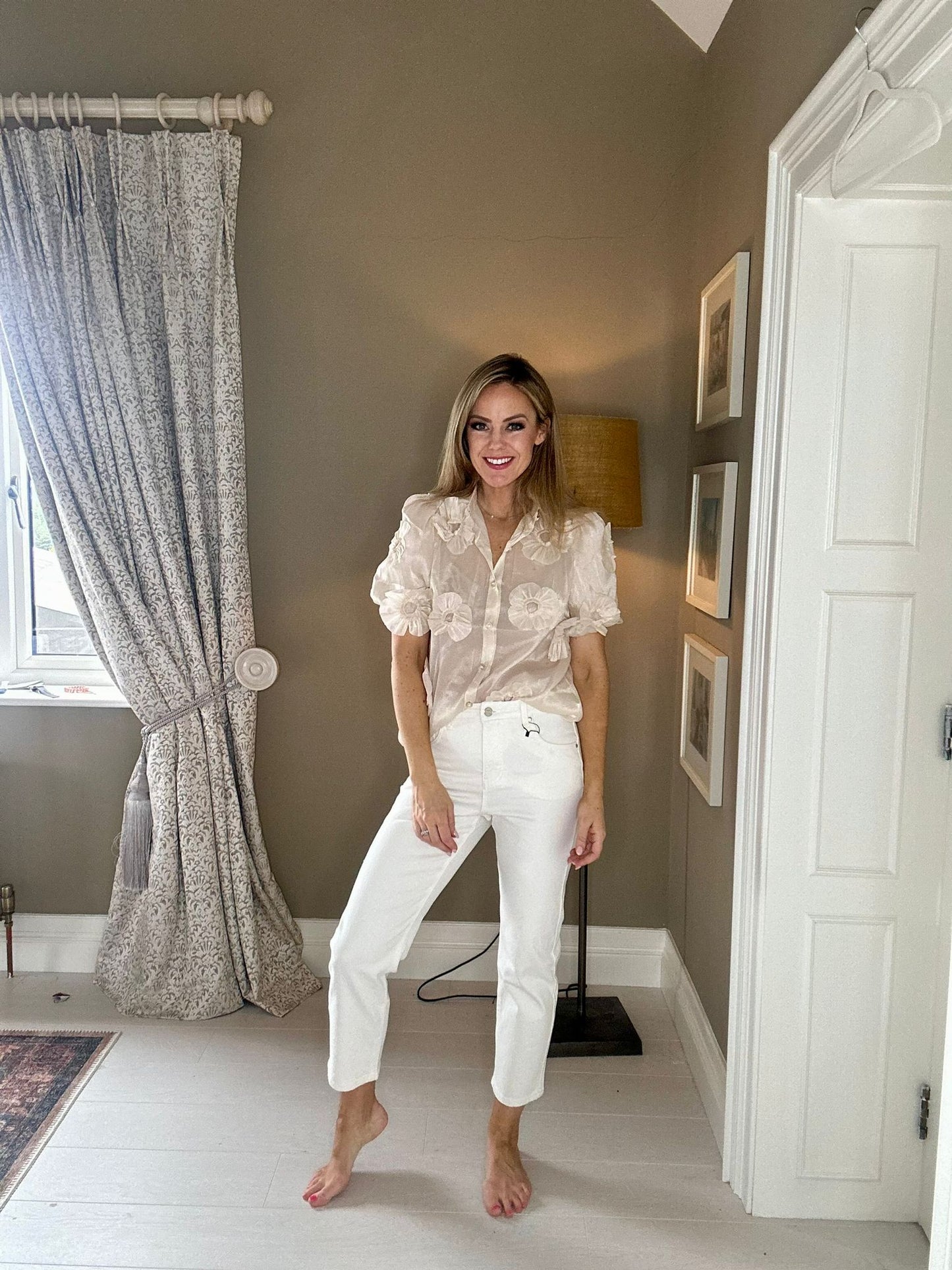 Zen nude blouse