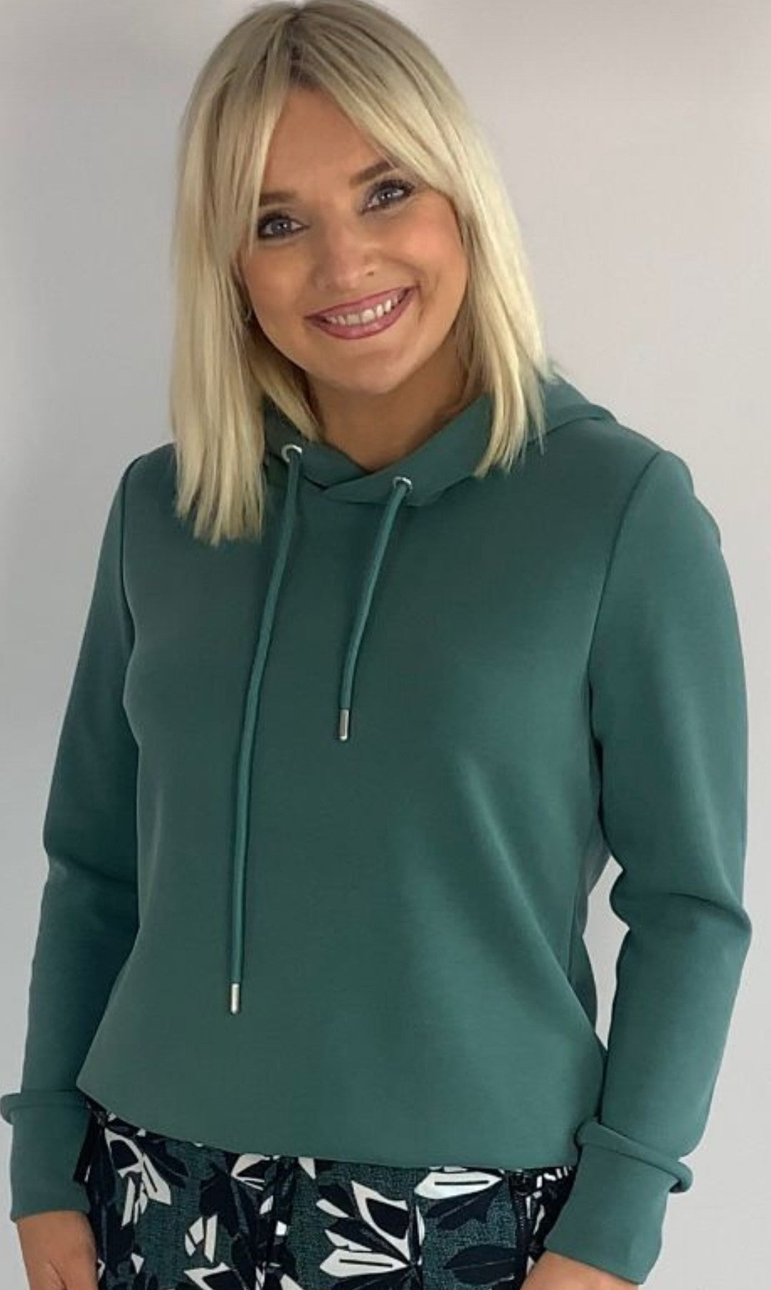 Green travel fabric Zoso hoody.