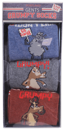 Mr grumpy 3 pack socks
