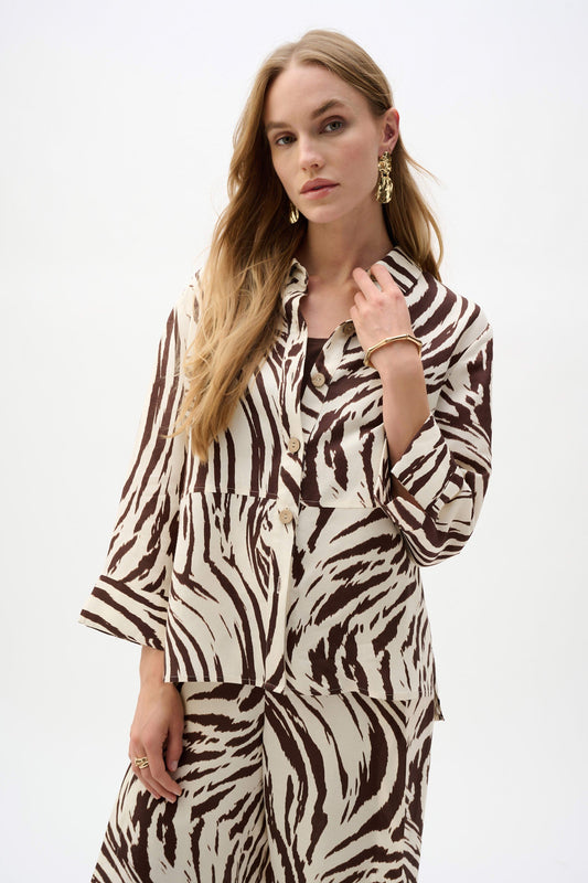 Linen Blend Animal Print A-Line Blouse Joseph Ribkoff
262943