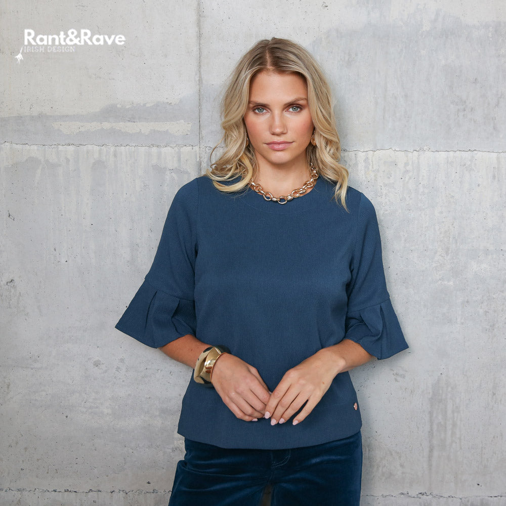 Rant & Rave Lin Top Deep Teal