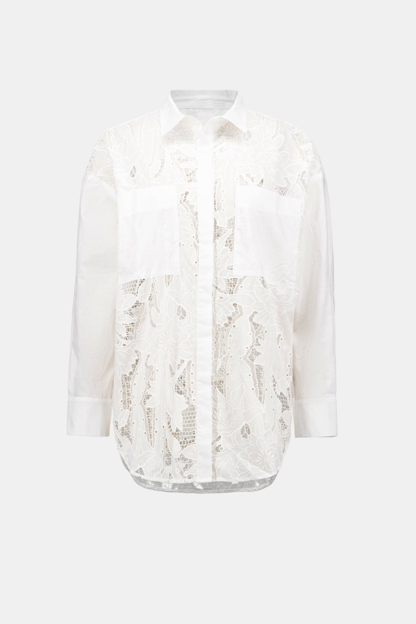 JOSEPH RIBKOFF Cotton Lace Boxy Blouse With Embroidery
262952