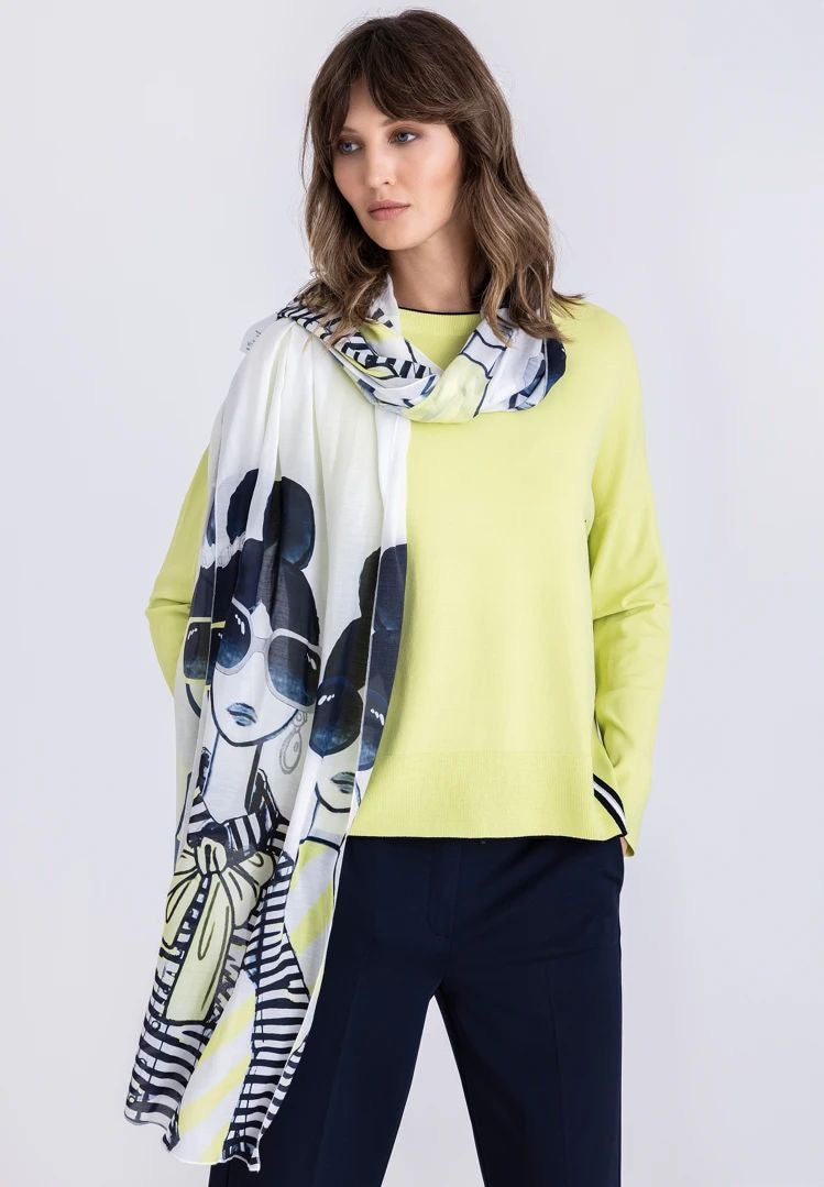 TUZZI 411.770 Diva state of mind- Graphic scarf