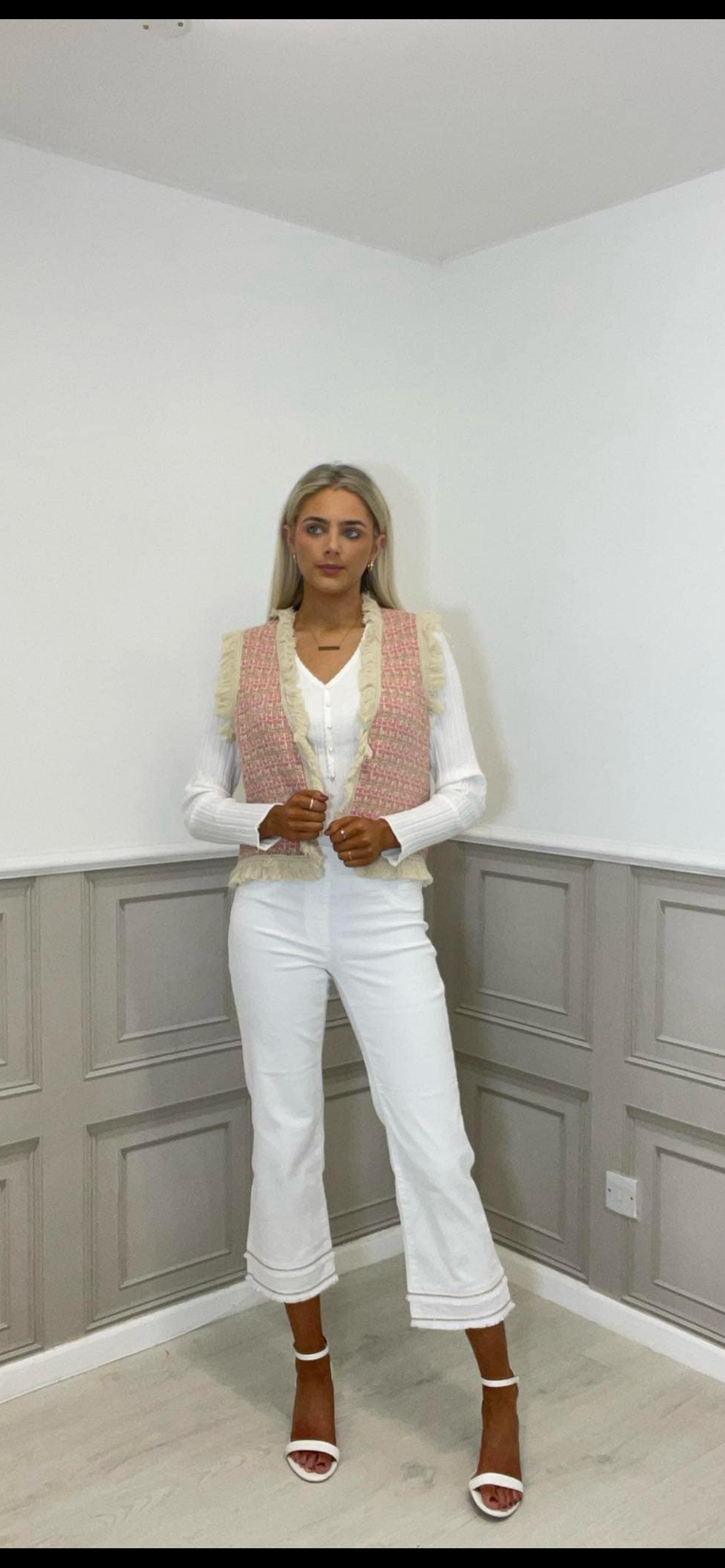 Knitted Short Soft knit Gilet Multicolour