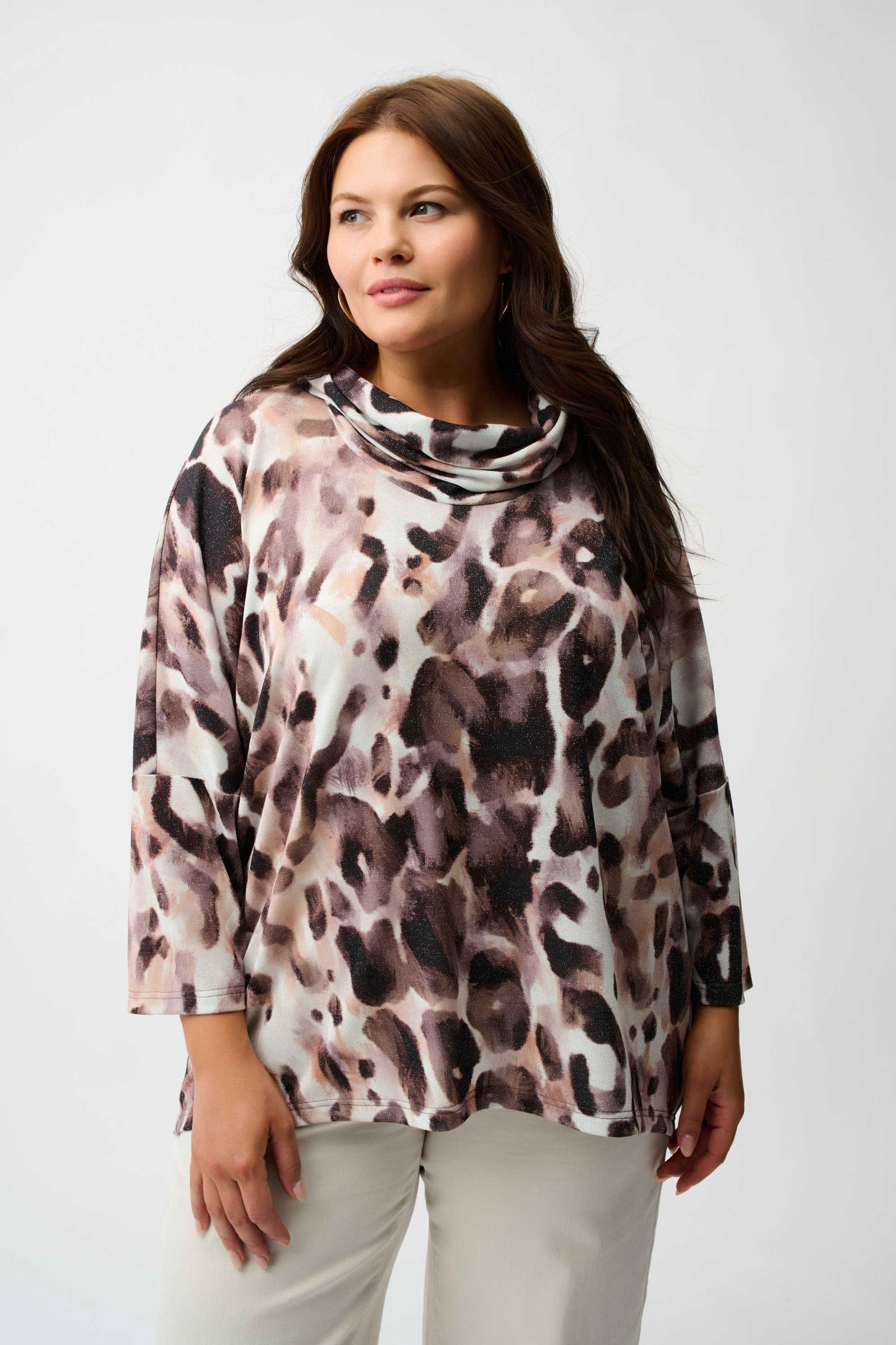 Sweater Knit Animal Print Tunic
254033