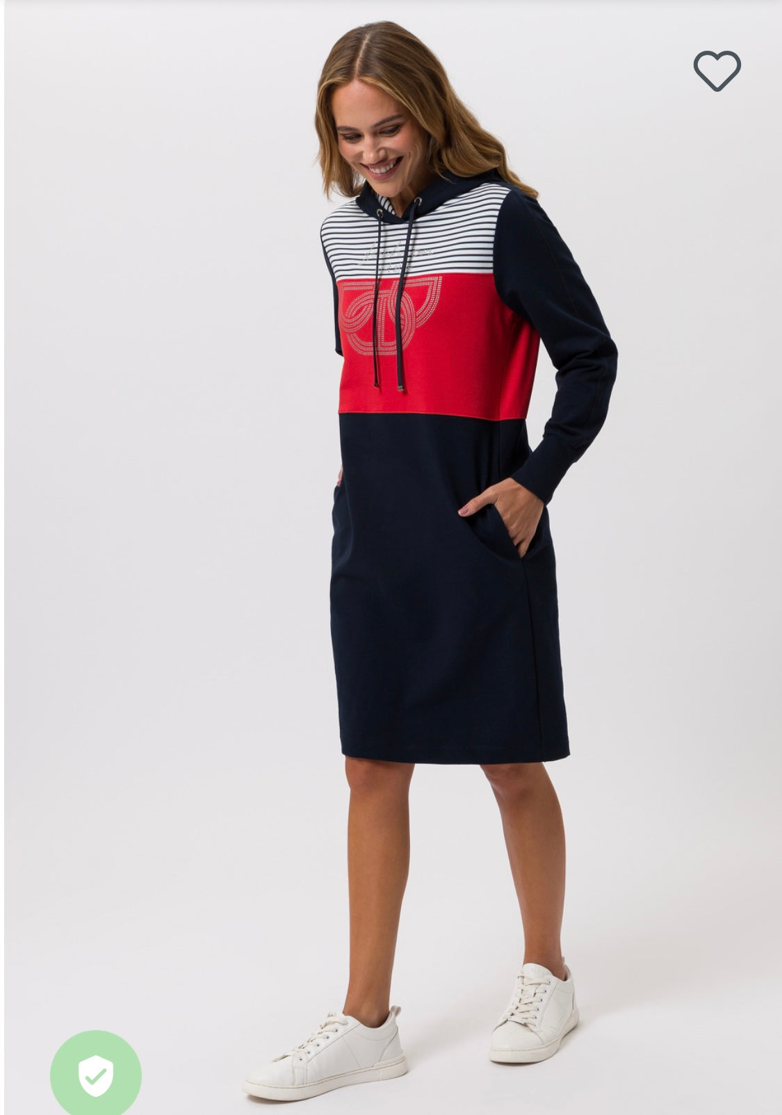 Tuzzi Colour Block Hoodie Dress