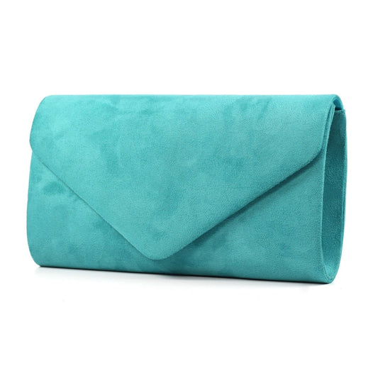 Lunar Amy Turquoise green clutch bag.