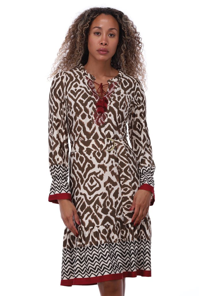 K Design print dress