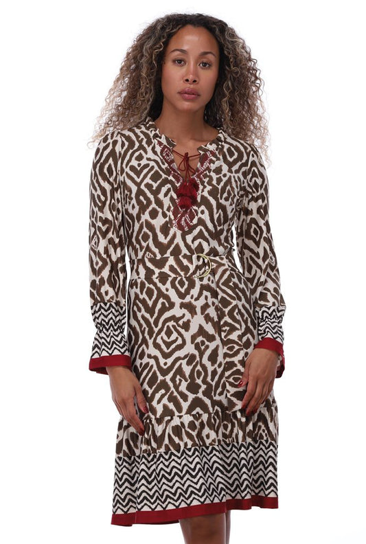 K Design print dress