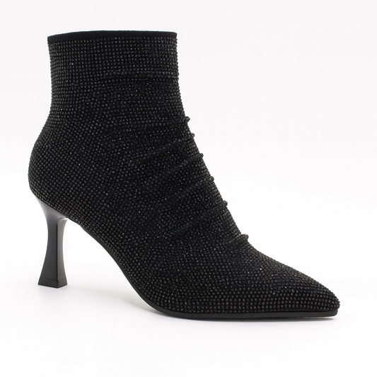 Una Healy Piano Picker Boot – Black Diamond Embellished in