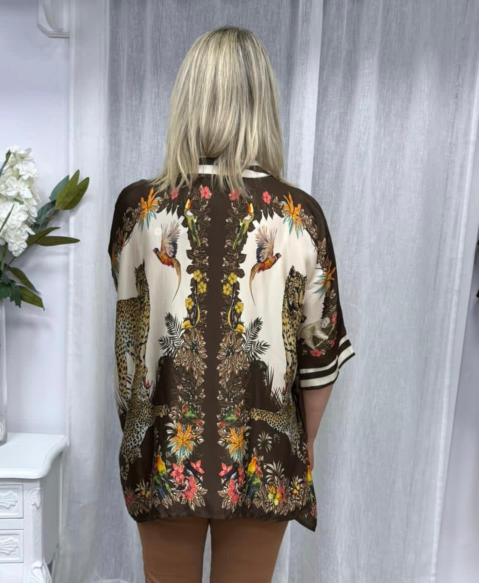 Ladies assorted clothing tiger 9160 JKT choco