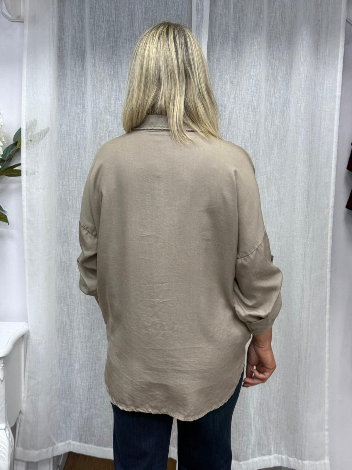 Ladies assorted clothing plain 06933 taupe