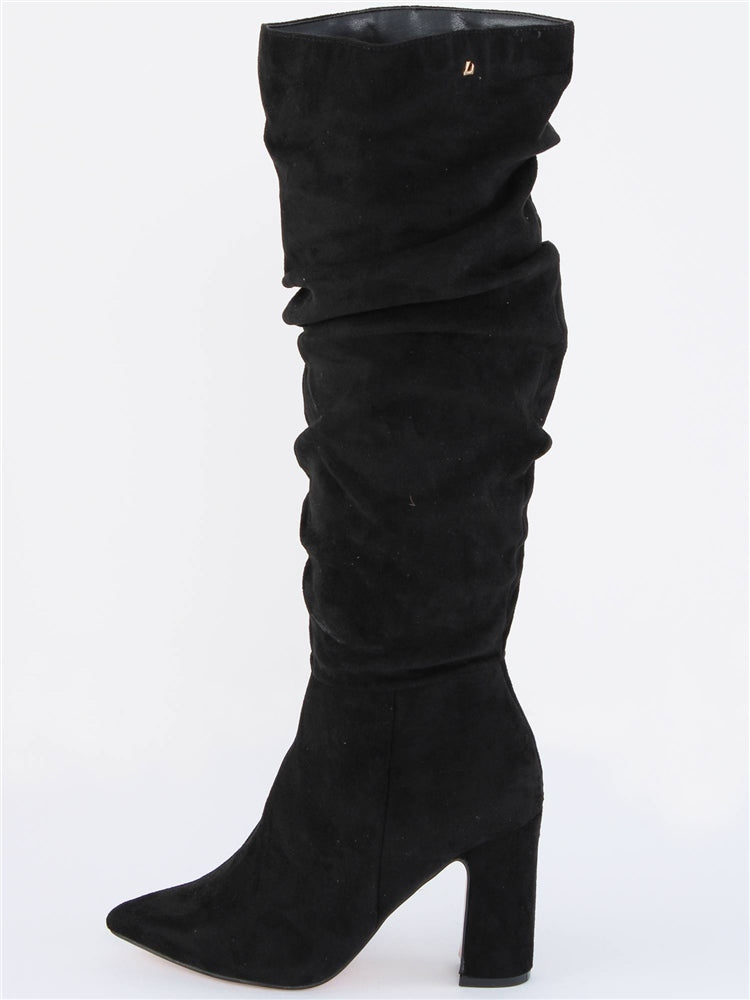 UNA HEALY Famous friend slouch boot in black