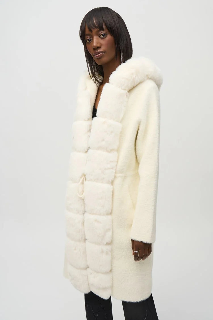 244929 Joseph Ribkoff vanilla coat