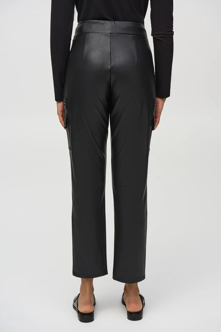 244939 Joseph ribkoff leatherette slim fit pull on pants