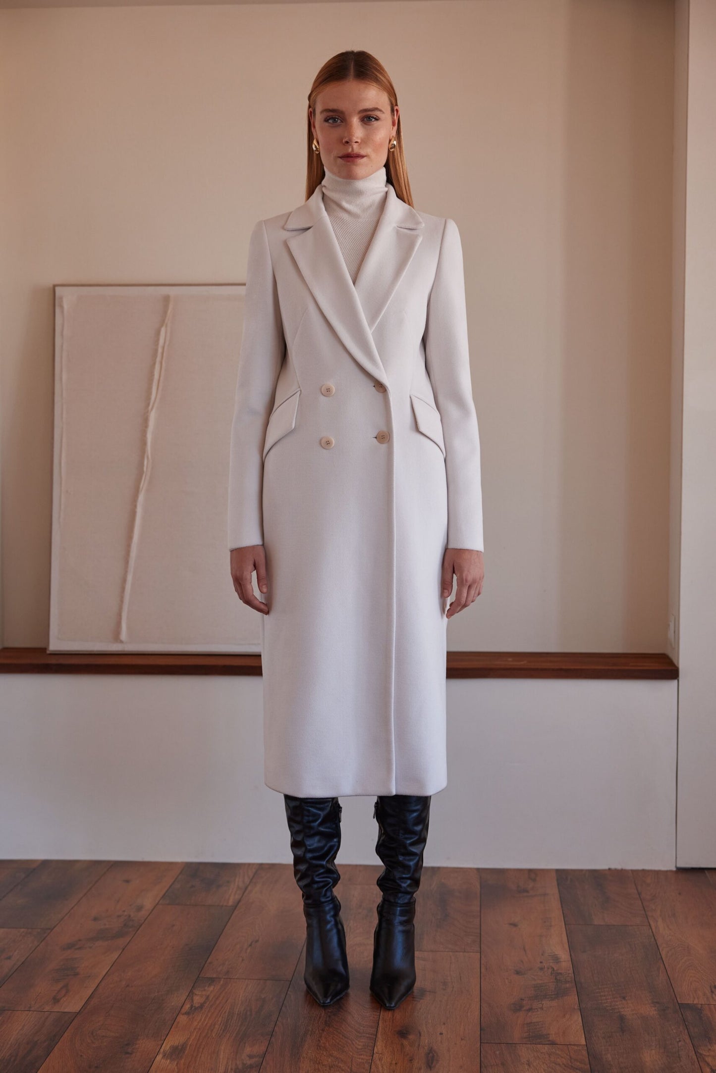 Argiddo Cream Tailored Coat