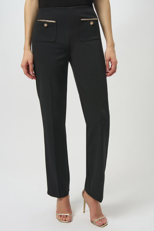 Scuba Crepe Straight Pull-On Pants
254043