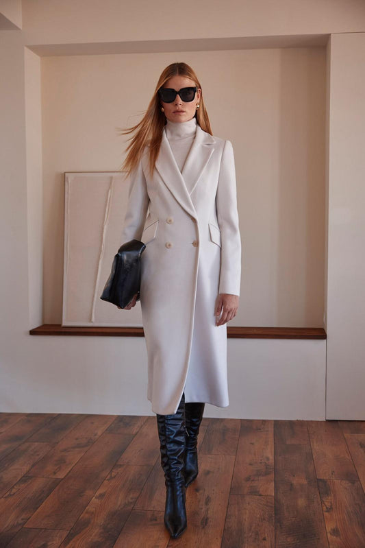 Argiddo Cream Tailored Coat