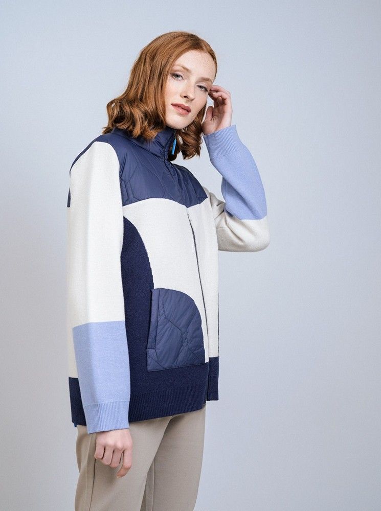 SCORZZO 225238 QUILTED KNIT JACKET