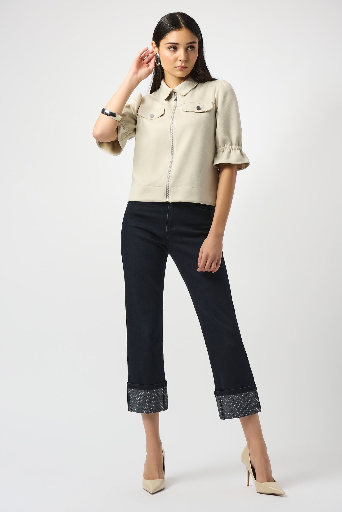 Joseph Ribkoff Rhinestone Jean in Ink 253953