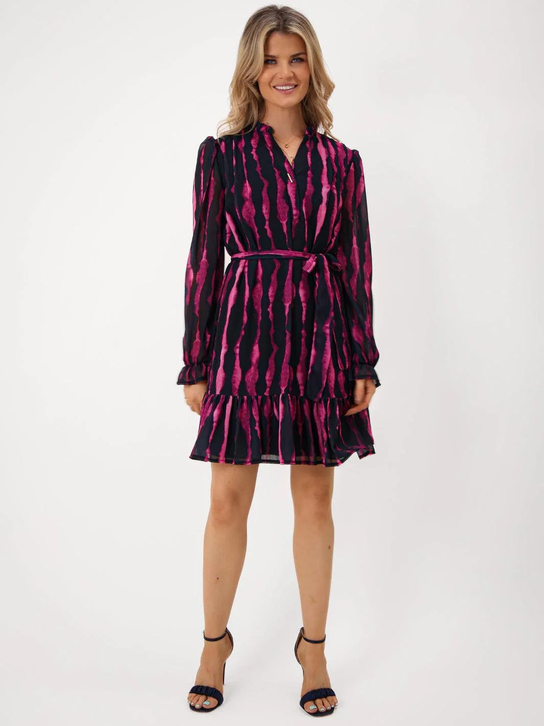 KATE & PIPPA Venus mini dress in cerise pink