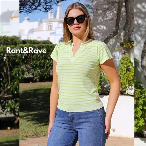 Eden lime stripe jumper