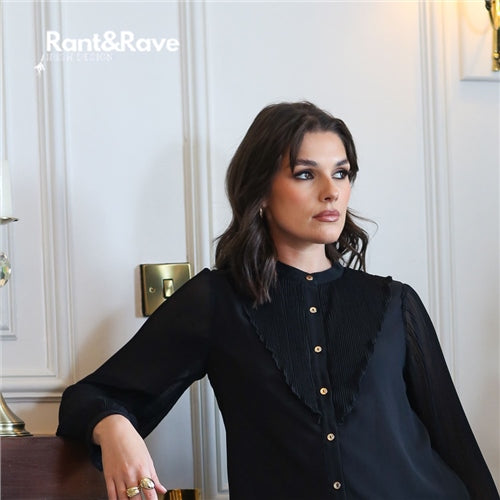 Louella black blouse