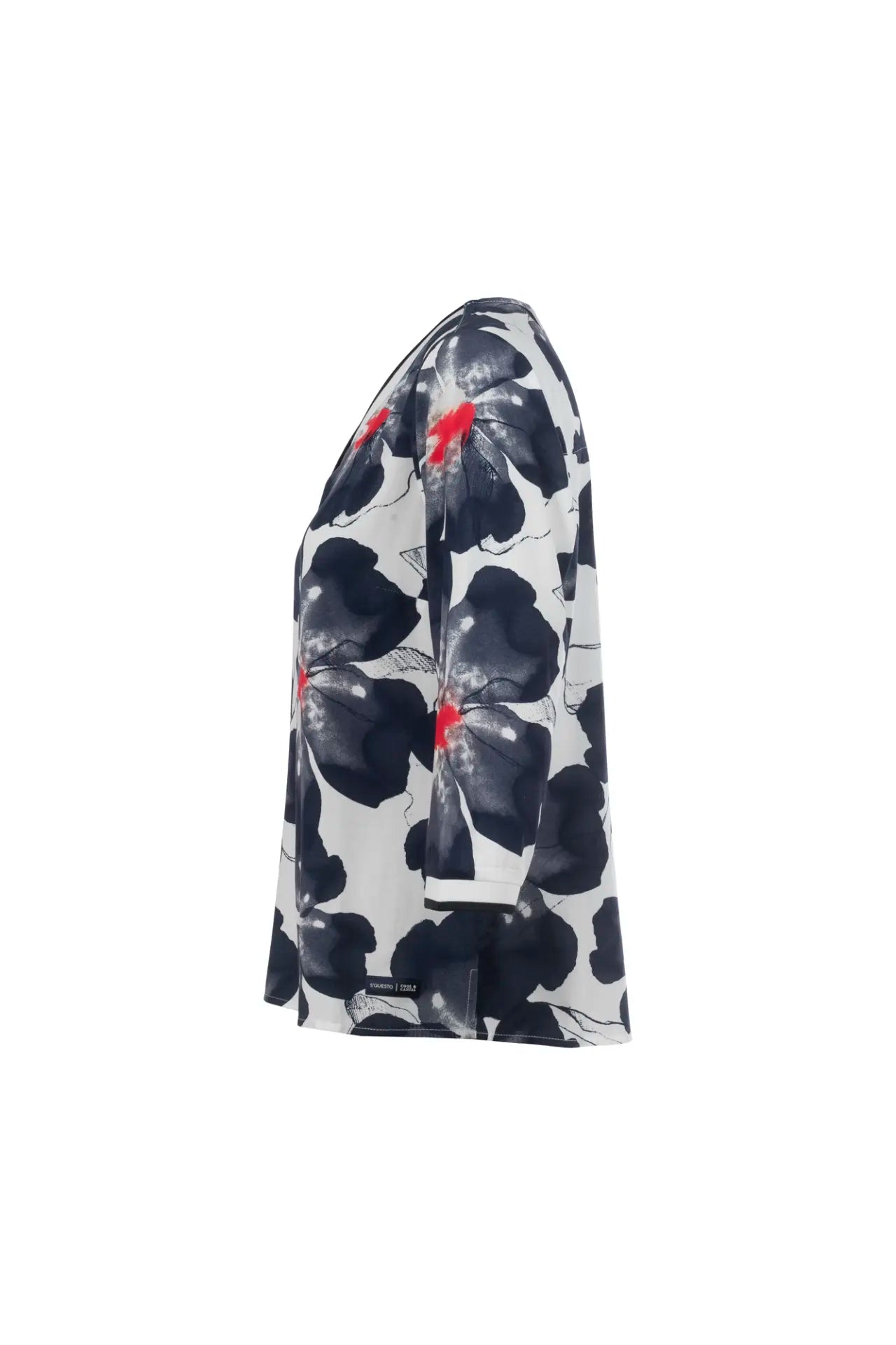 Sequesto Blouse, 3/4 sleeves, V-neck