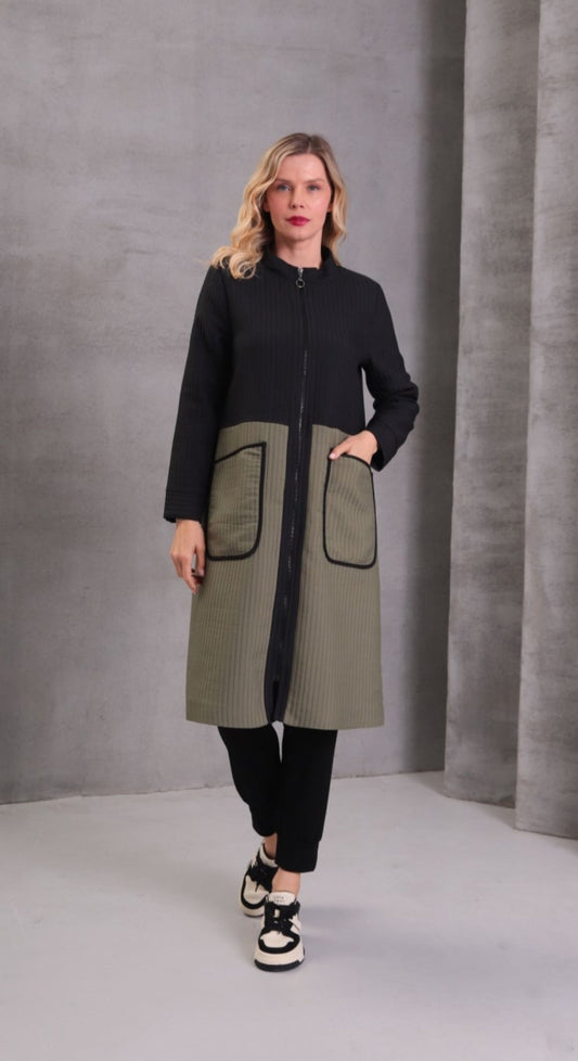 Inco black and Olive coat