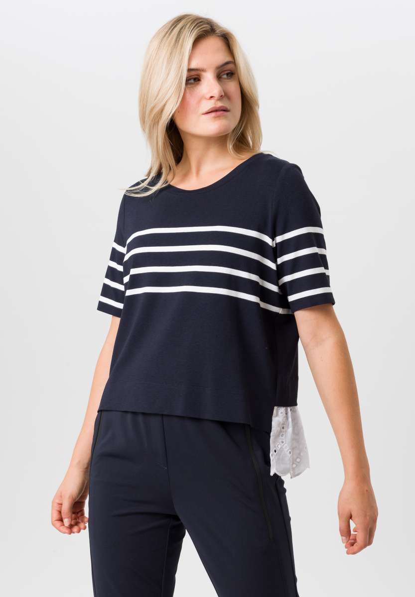 Tuzzi short sleeve stripe  sweater