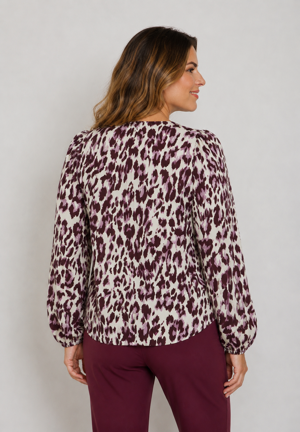 Zoso animal print V neck top 264 Nathalie