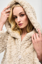 Joseph Ribkoff - Faux Cream Fur Reversible Coat 243903