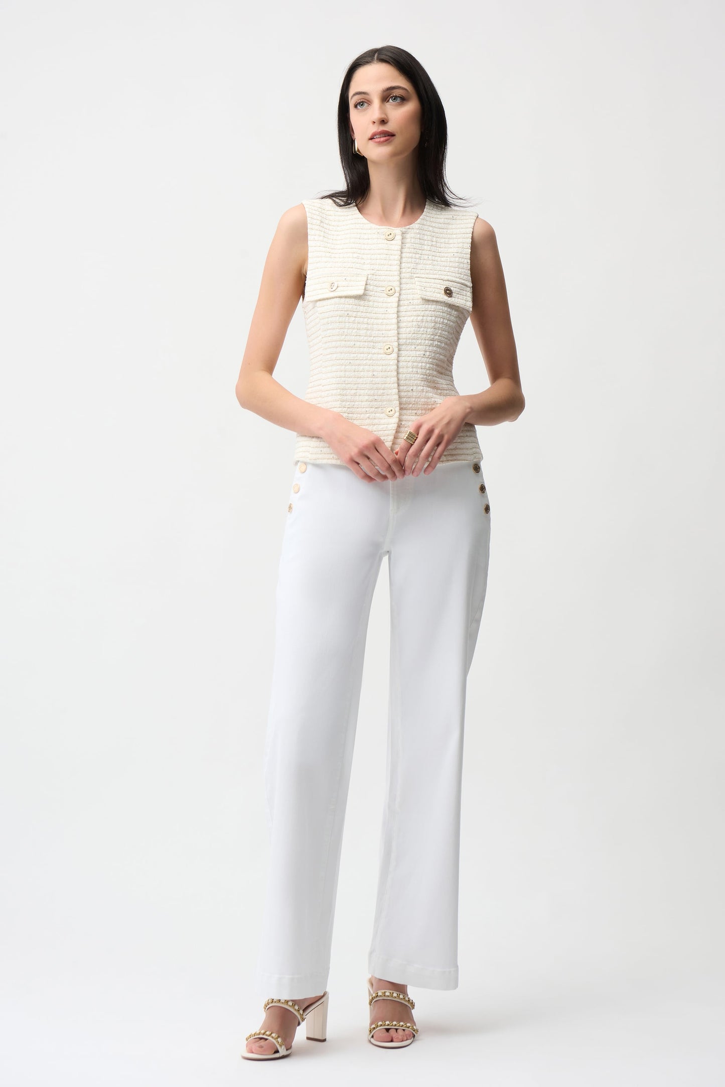JOSEPH RIBKOFF Wide Leg Pull-On Jeans
261972